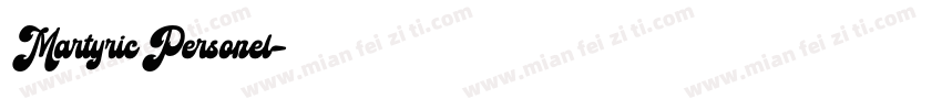 Martyric Personel字体转换